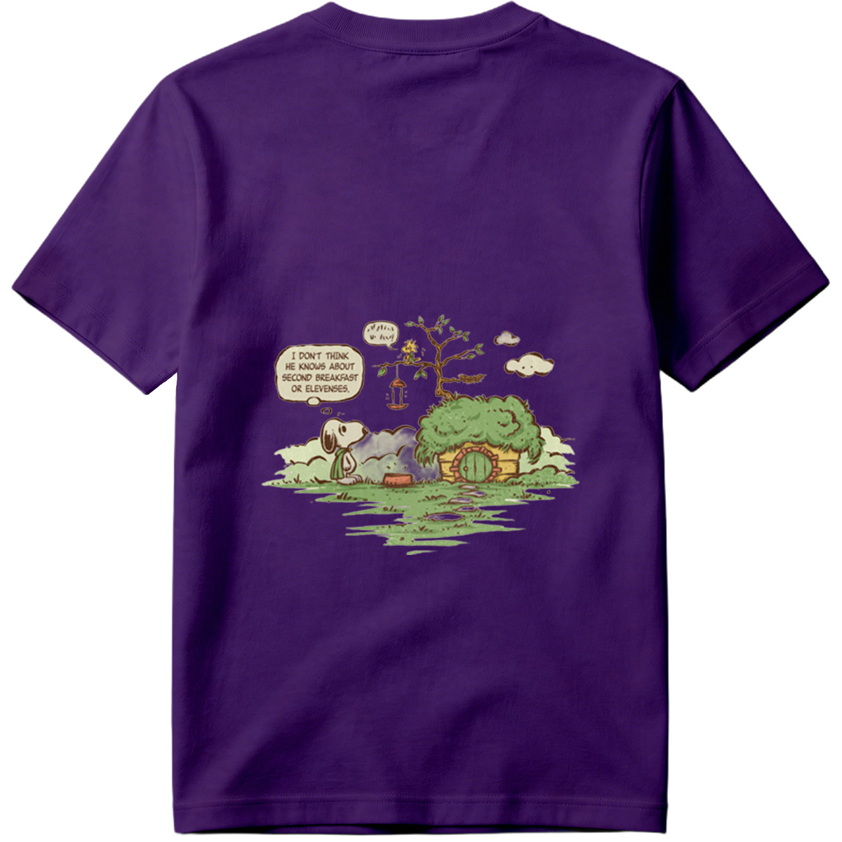 Snoopy and Woodstock in a Hobbit Hole - Tee