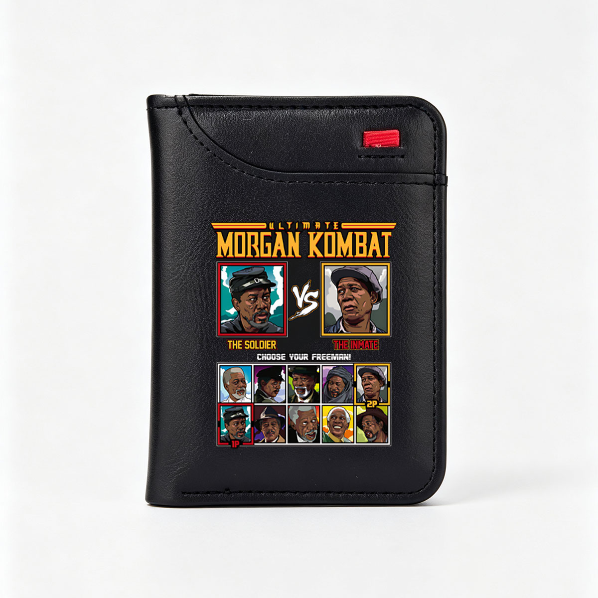 Ultimate Morgan Kombat: The Soldier vs The Inmate - Choose Your Freeman! - Vertical Style Wallet