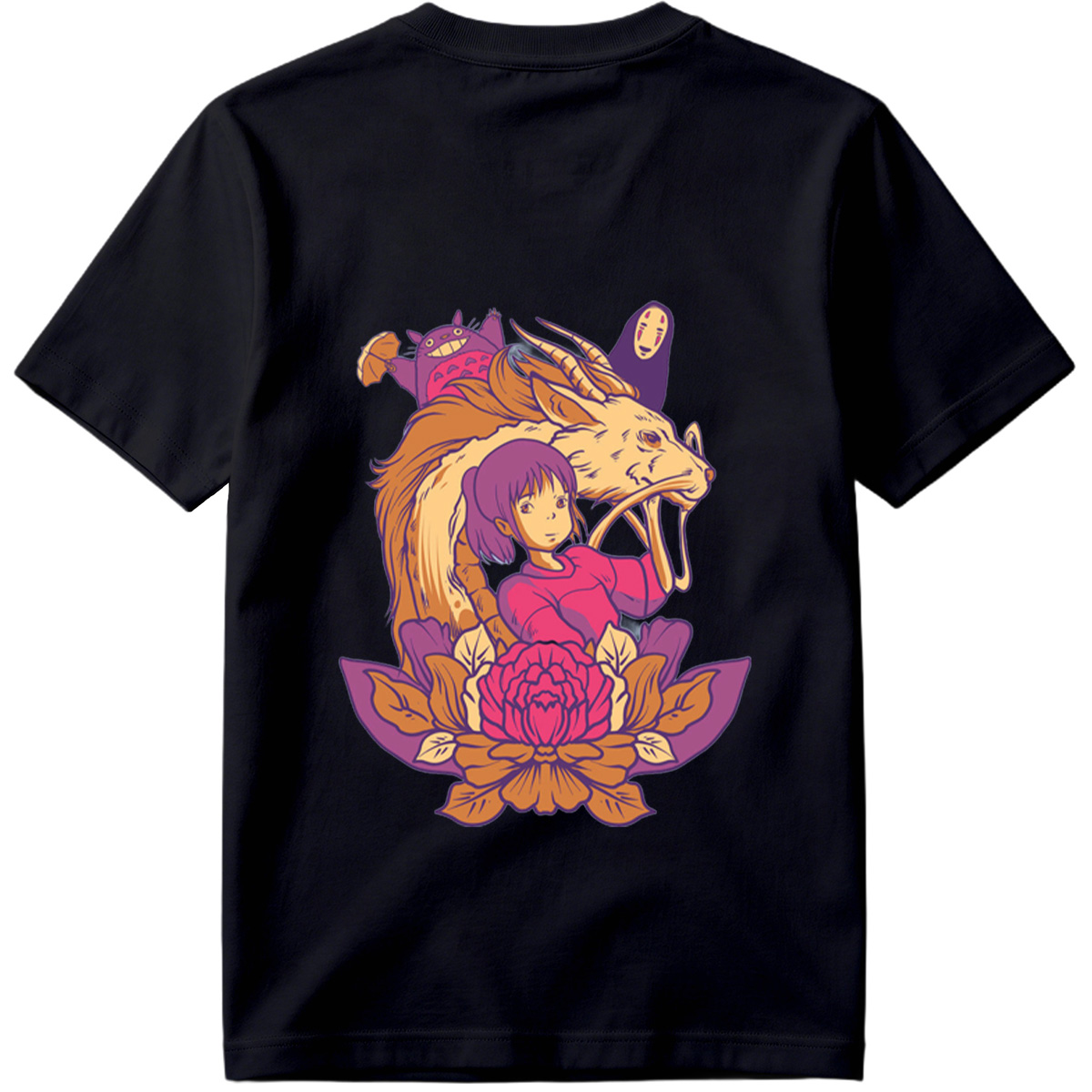 Spirited Away: Chihiro, Haku, No-Face, and Totoro - Tee