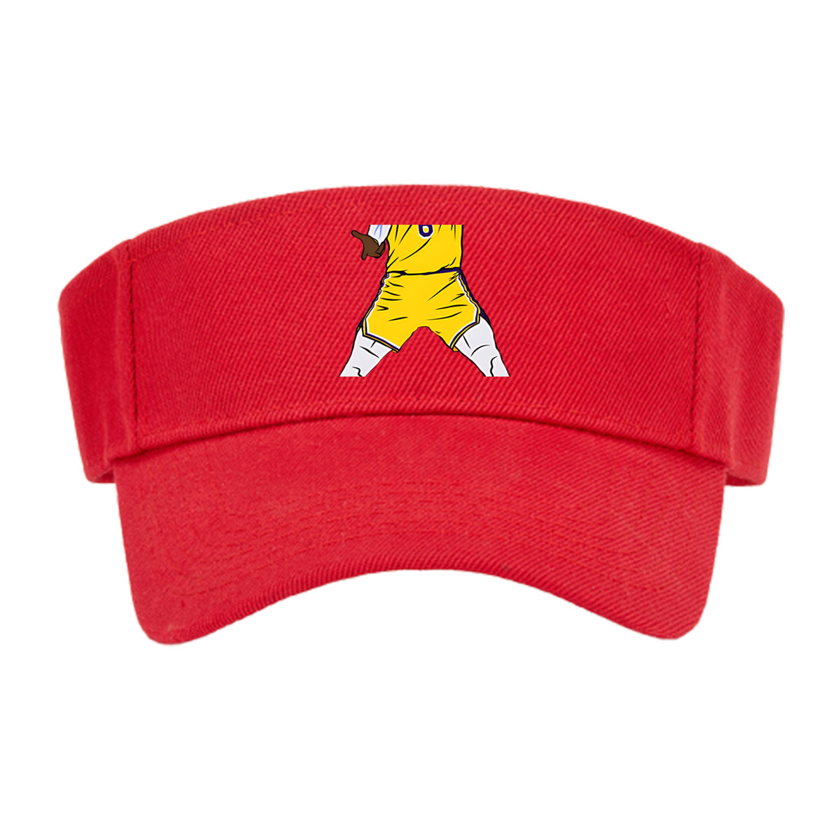 LeBron James in Lakers Jersey Dabbing with Snowflakes -  Visor cap