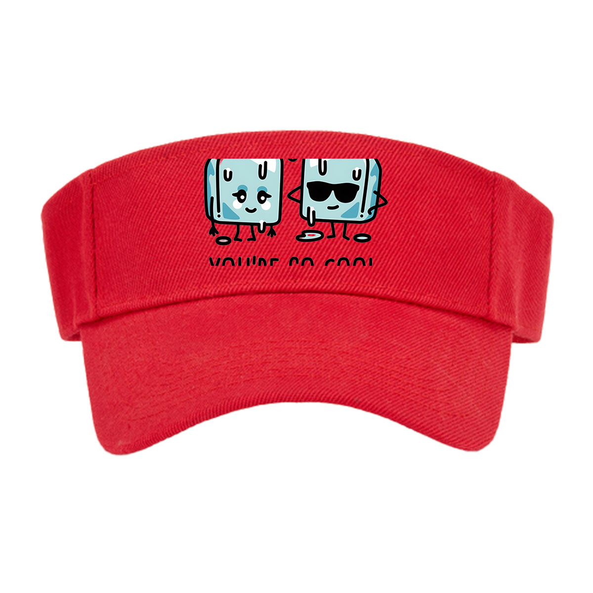 Ice Cube Characters with Sunglasses and Hearts, 