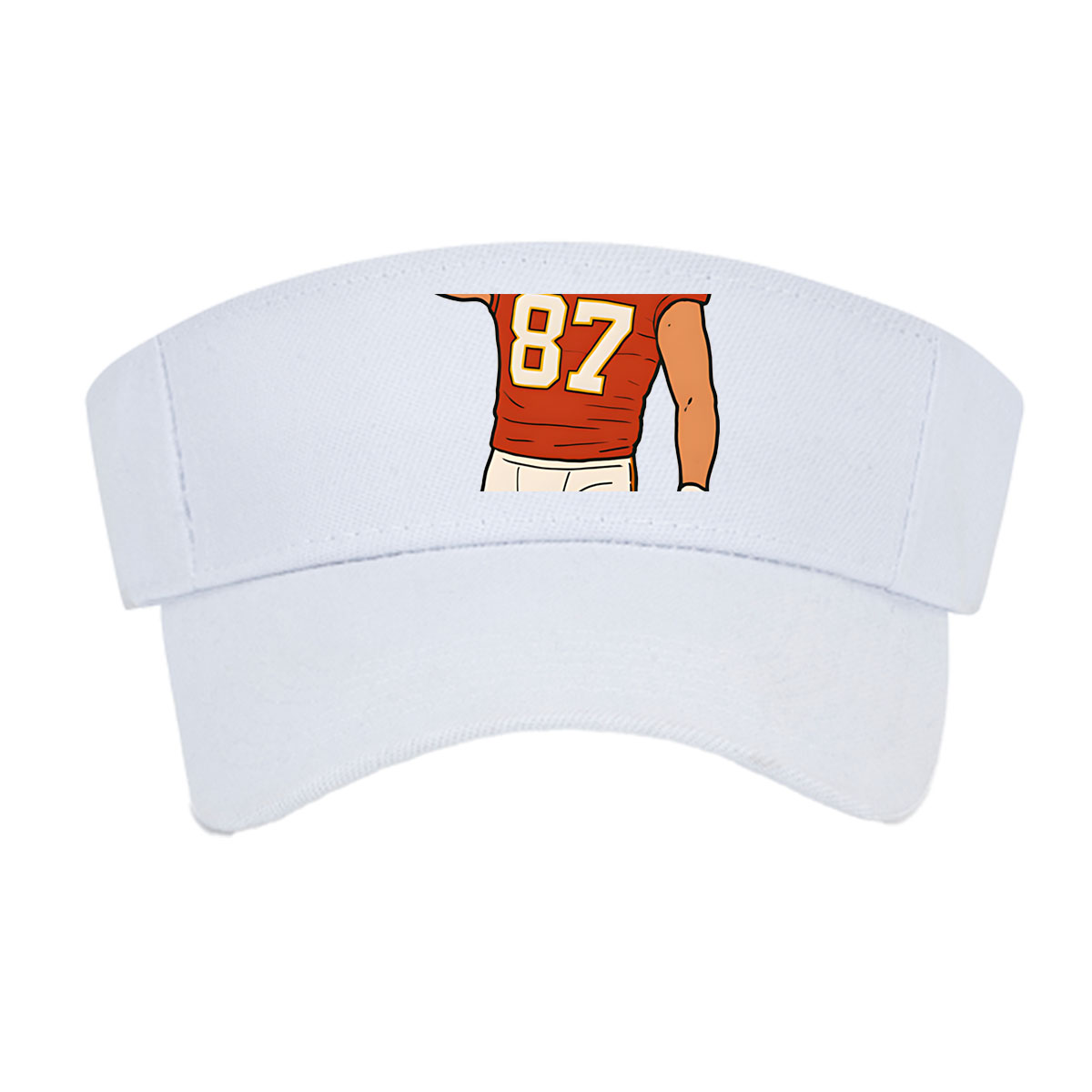 American Football Player #87 Flexing Muscle -  Visor cap