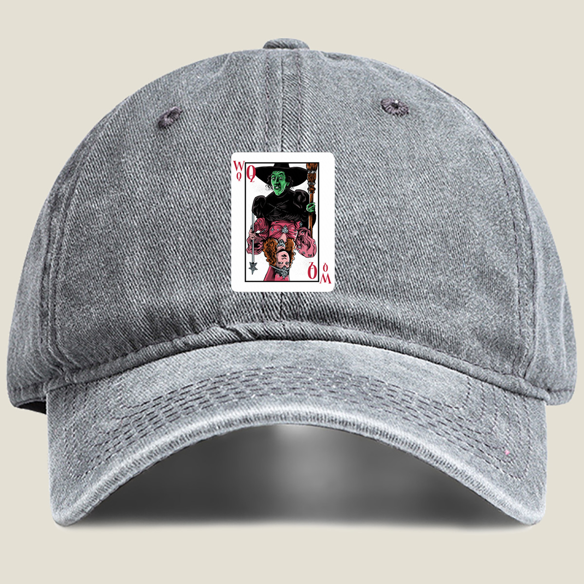 Wicked Queen of Wands - Washed Denim - Baseball Cap
