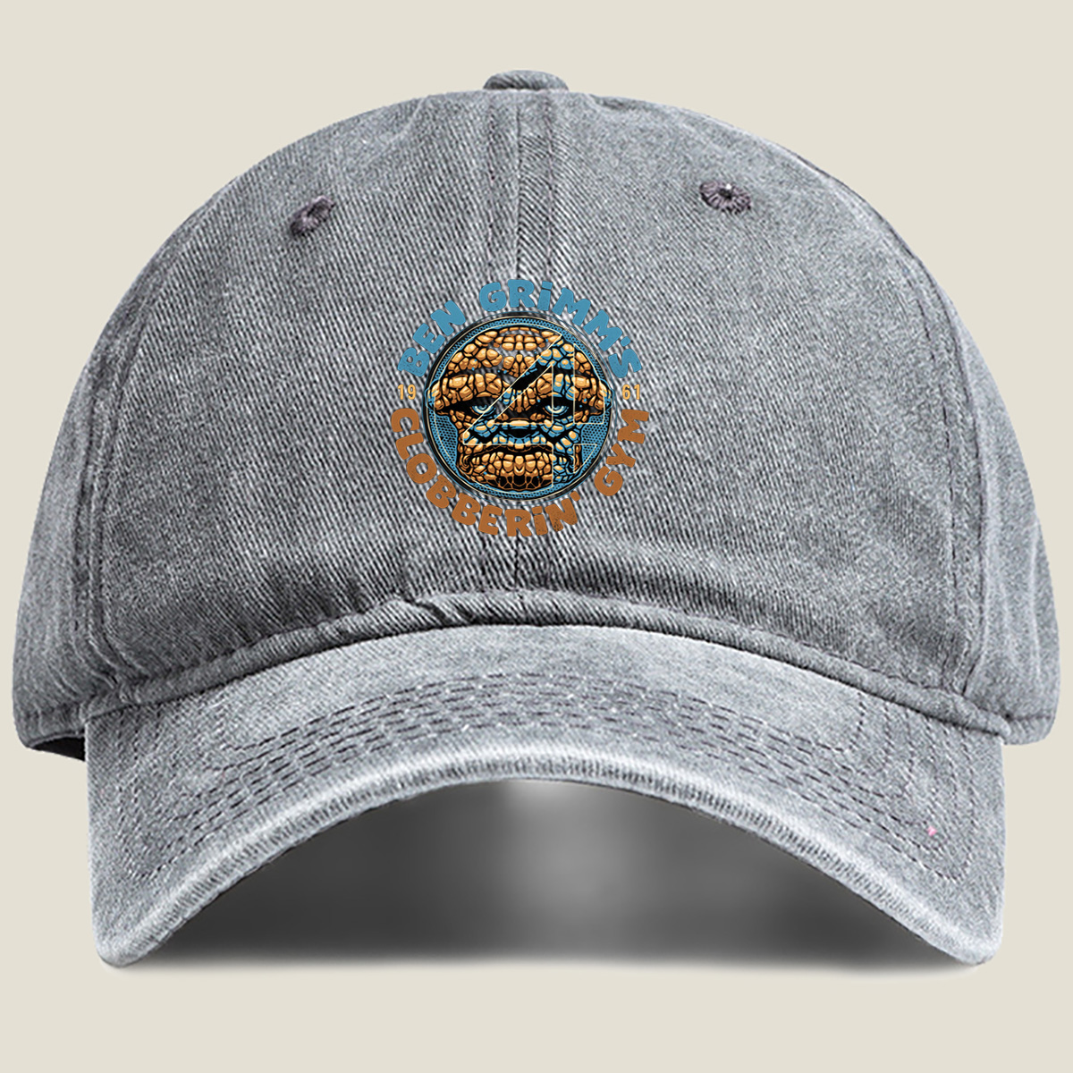 Ben Grimm's Clobberin' Gym - Washed Denim - Baseball Cap