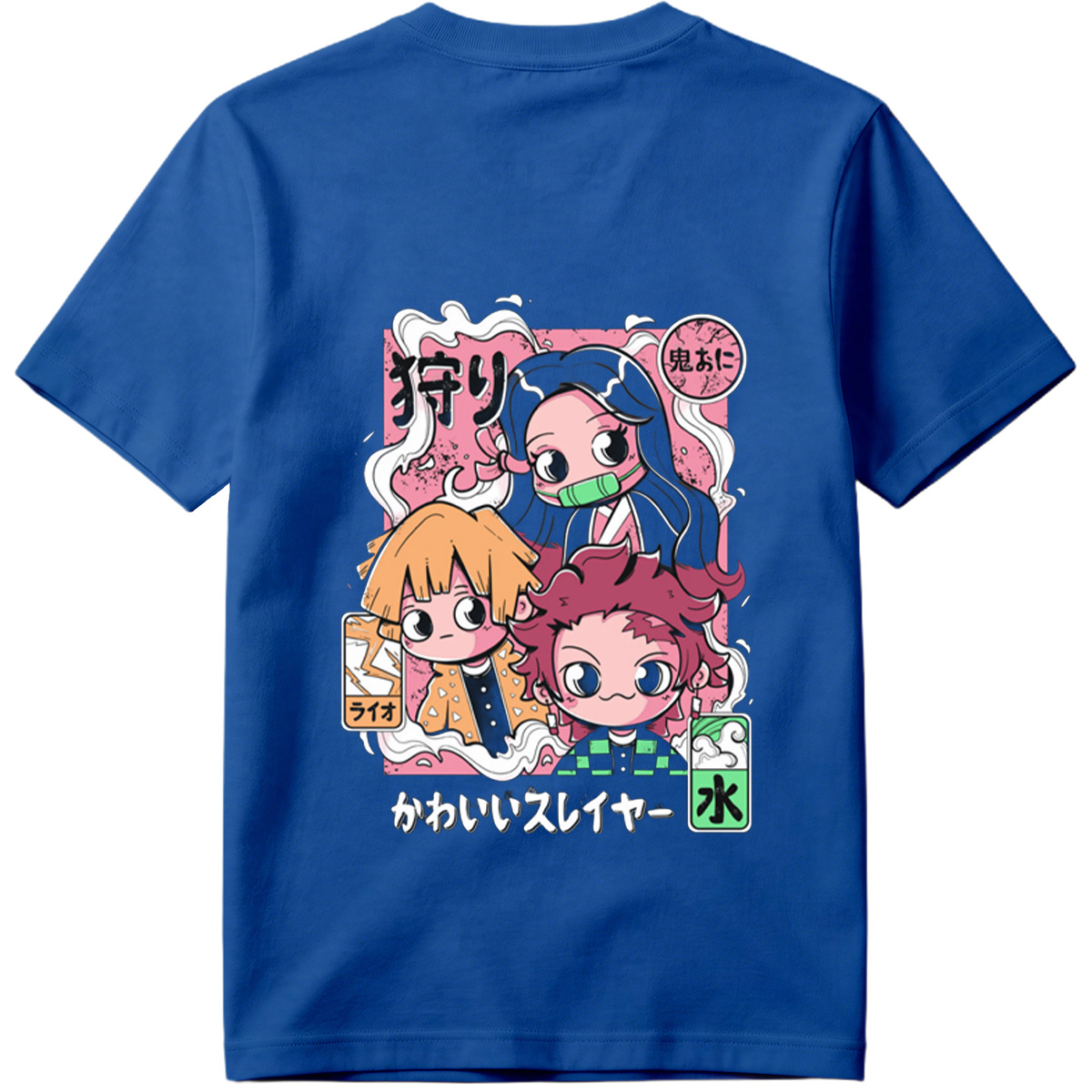 Cute Slayer: Nezuko, Zenitsu, and Tanjiro - Tee