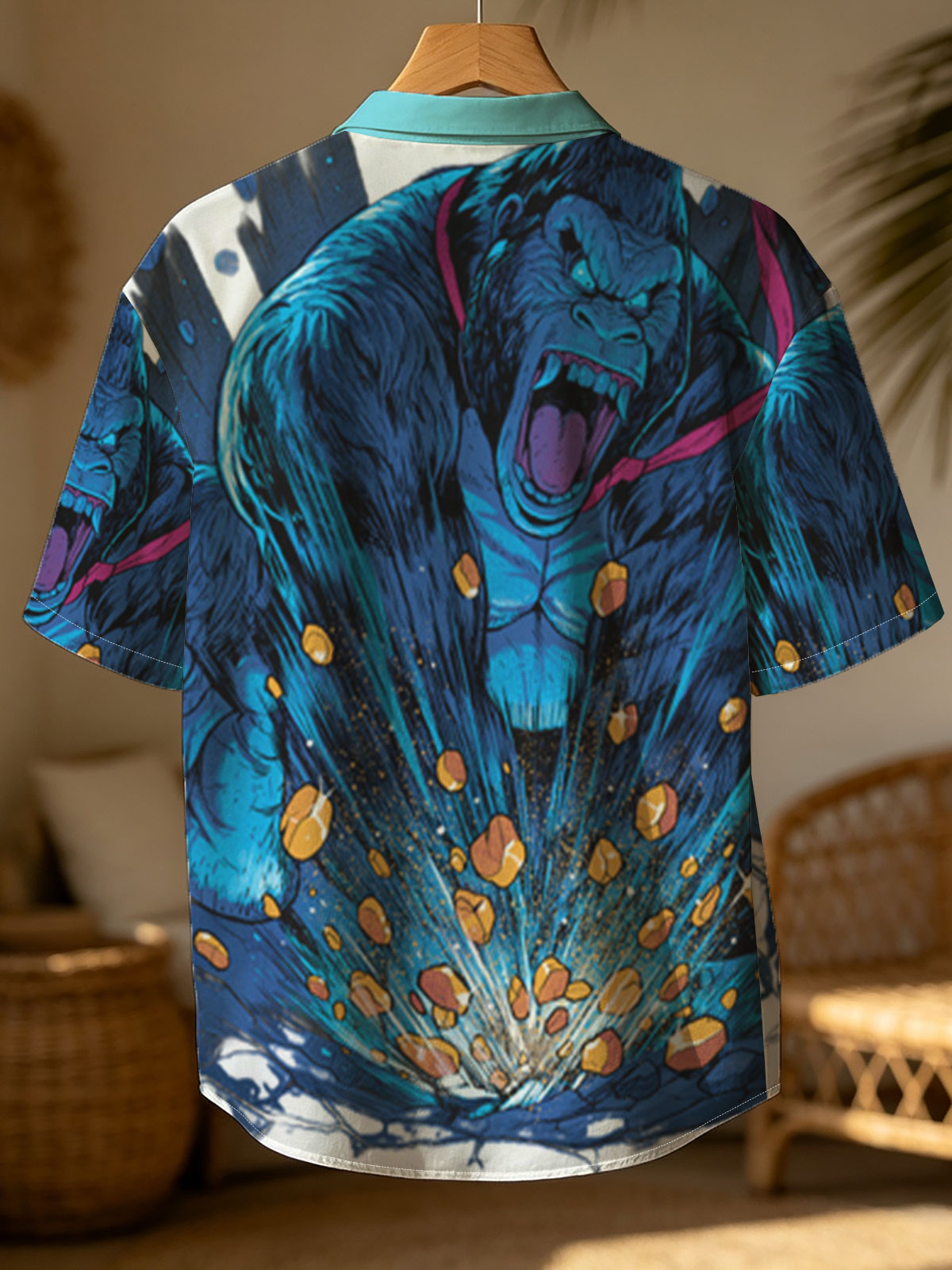 Gorilla King Unleashes Cosmic Power in Epic Clash -  Shirt