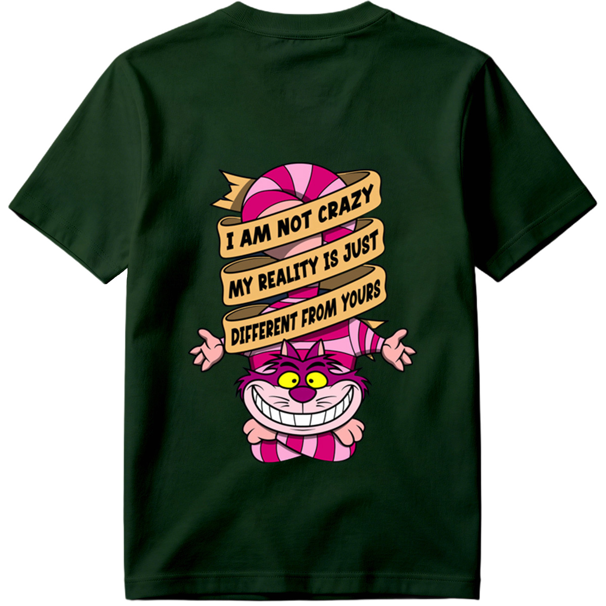 Cheshire Cat from Alice in Wonderland with Quote 