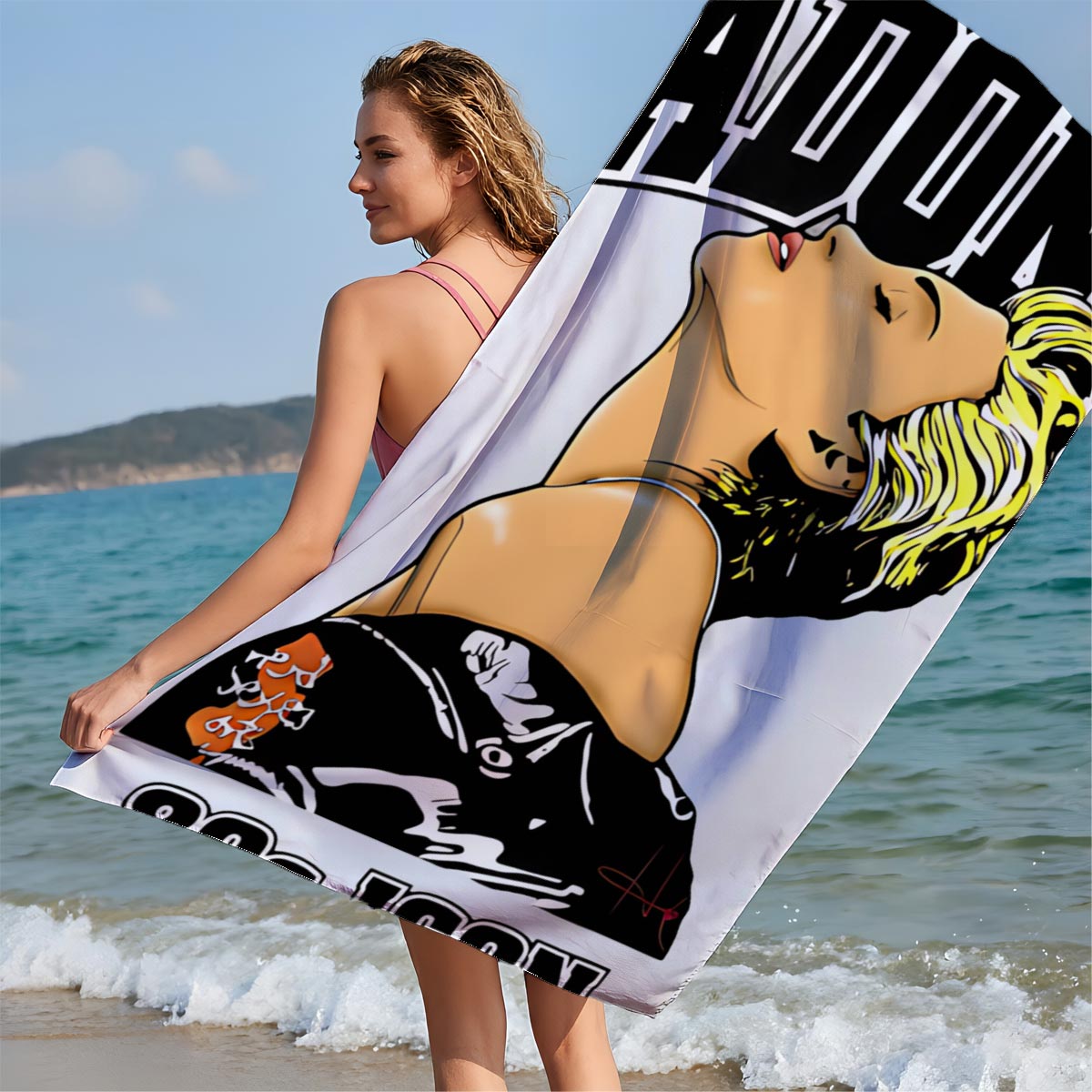 Madonna 80s Icon: Pop Culture Legend - Beach towels