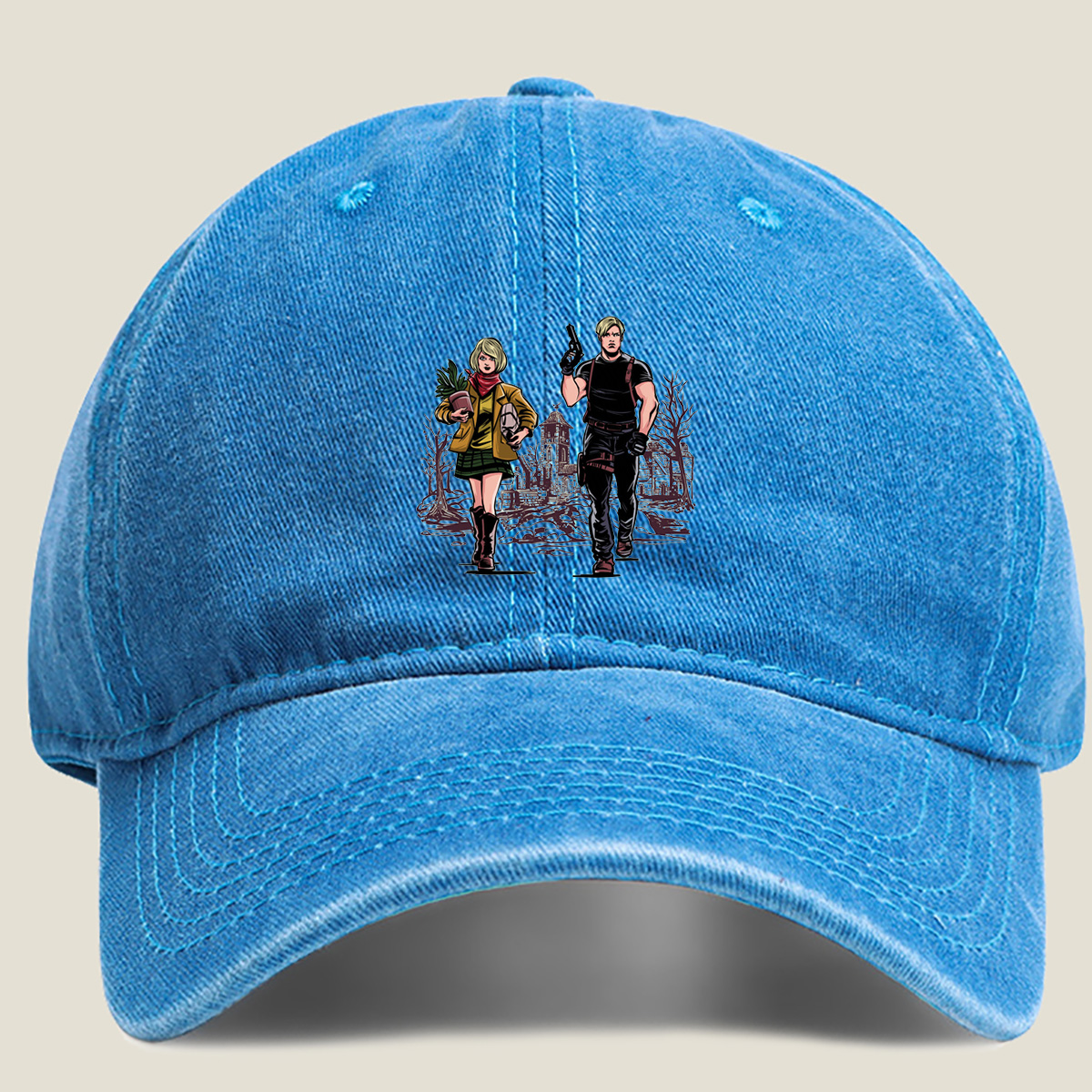 Resident Evil: Claire and Chris - Washed Denim - Baseball Cap