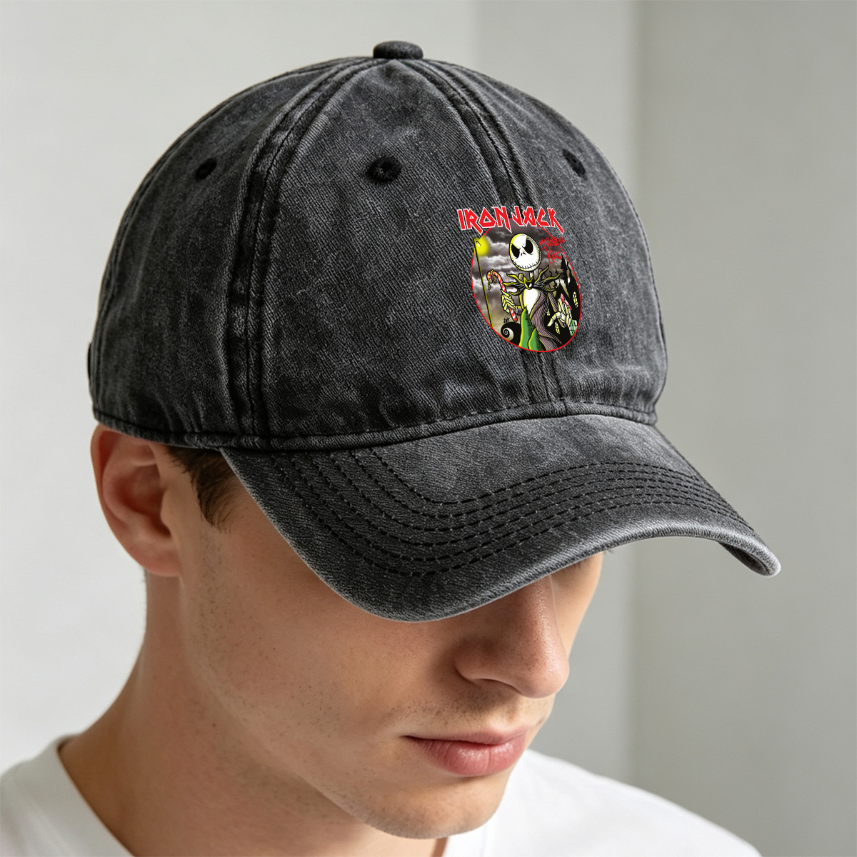 Iron Jack: Halloween King - Washed Denim - Baseball Cap