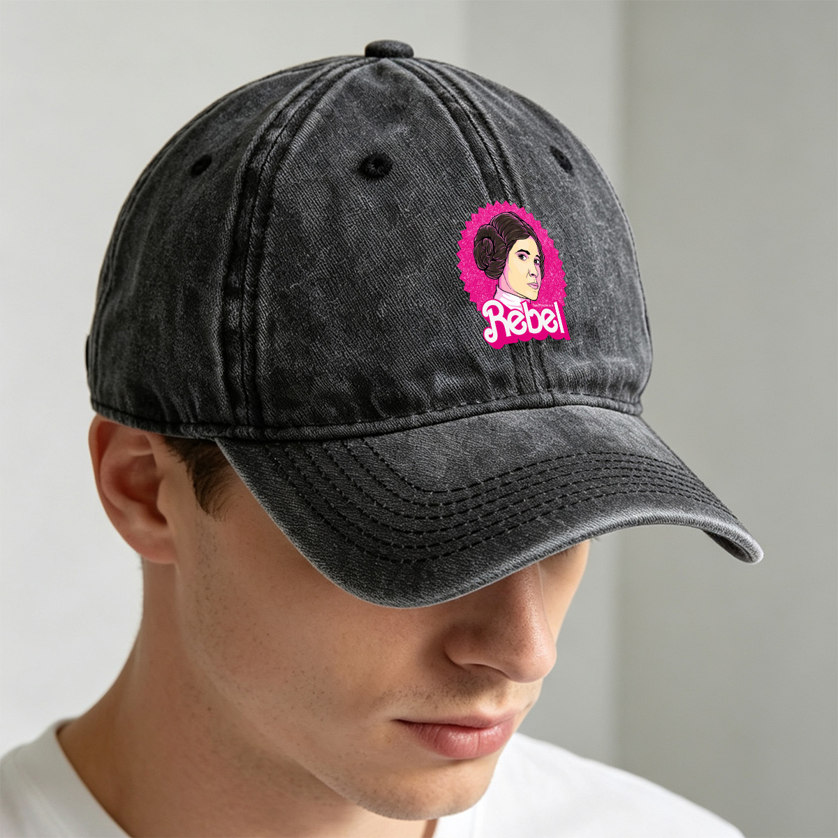 Princess Leia Rebel - Washed Denim - Baseball Cap