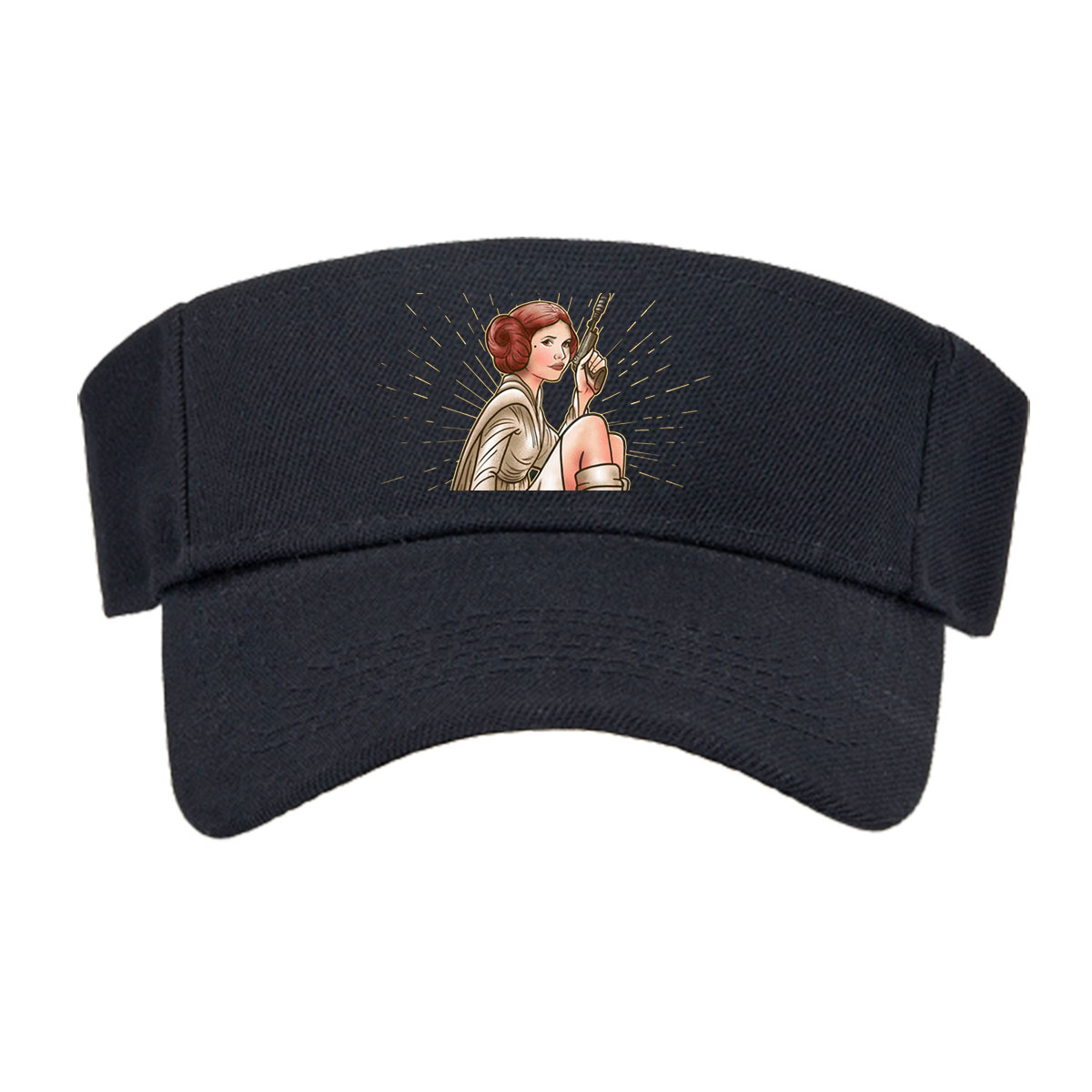 Rebel: Princess Leia Organa with Blaster, Star Wars Icon -  Visor cap