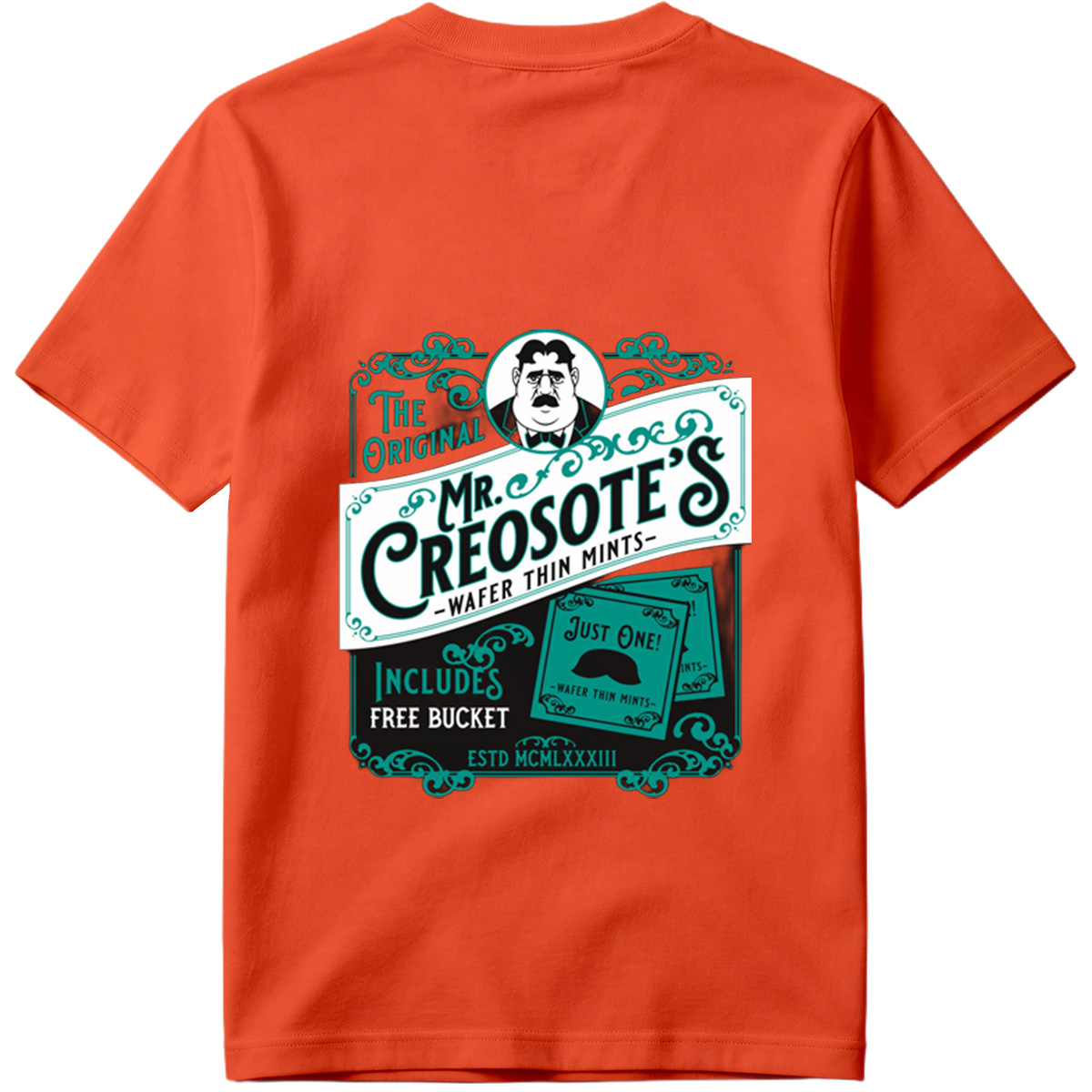 Mr. Creosote's Wafer Thin Mints - The Original with Free Bucket - Tee