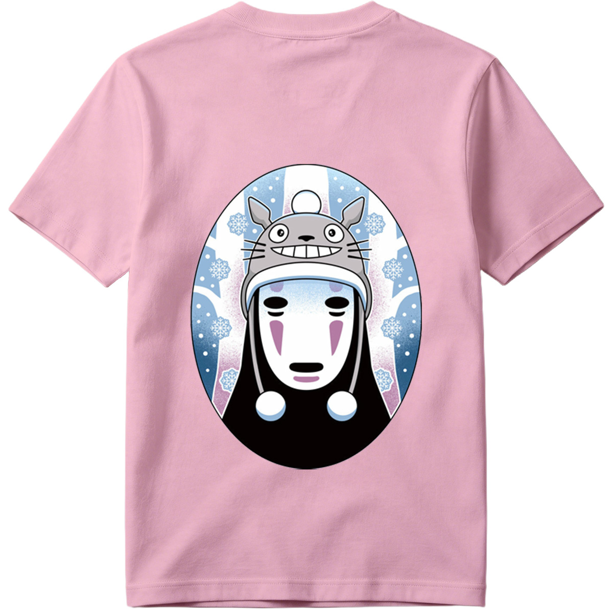 Totoro and No-Face Winter Fusion - Tee