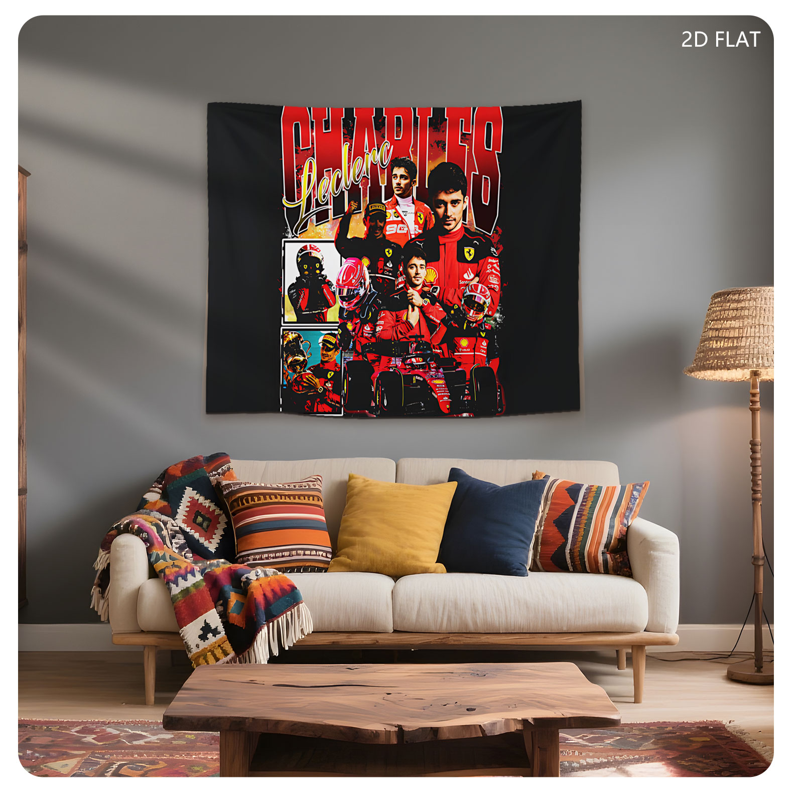 Charles Leclerc Ferrari F1 Racing Driver Collection - Tapestry