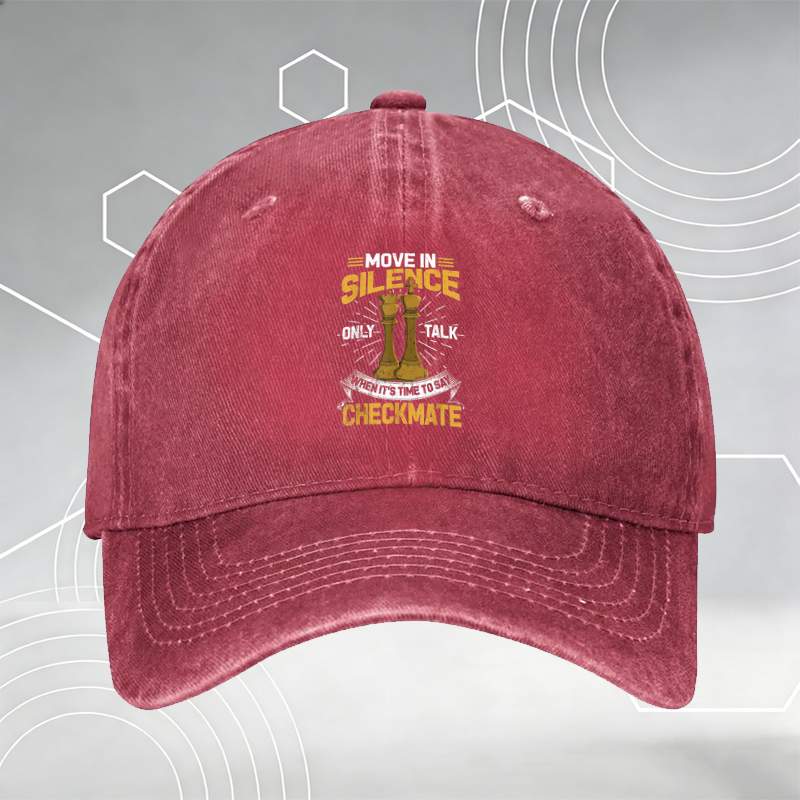 New Baseball Cap with Knitting Yarn Print 