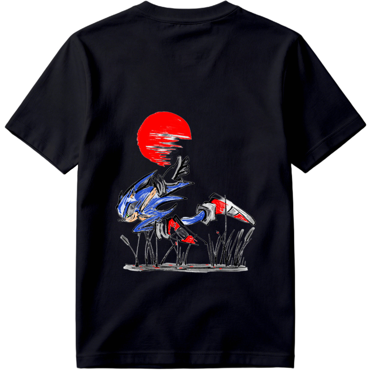 Sonic the Hedgehog Running at Sunset - Tee