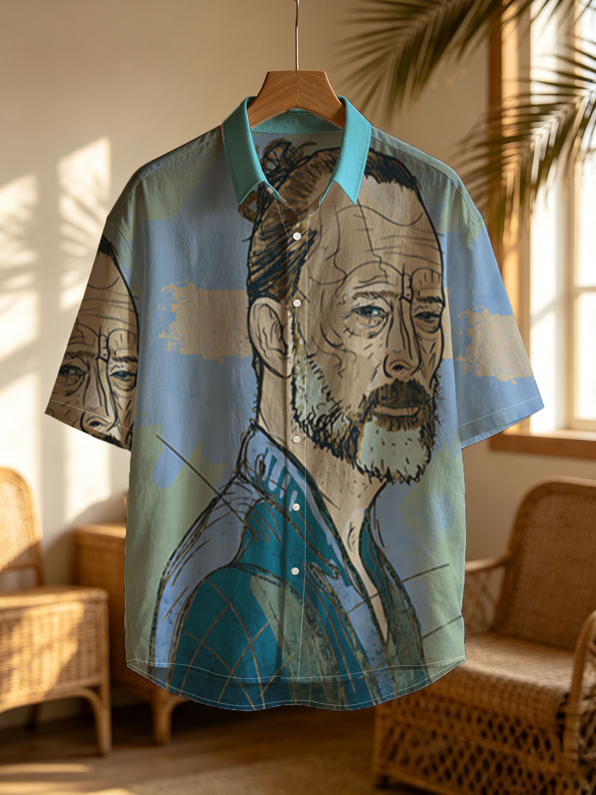 Tilda Swinton as a Wise Elder in a Fantasy Portrait -  Shirt