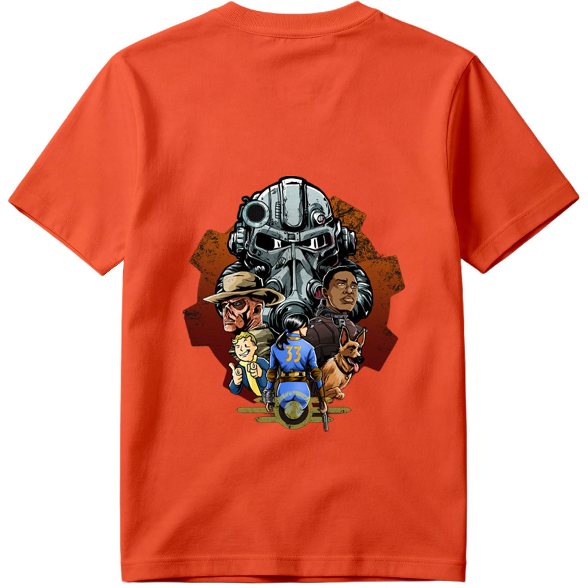 Fallout: Vault Boy, Vault Dweller, Dogmeat, and Brotherhood of Steel - Tee