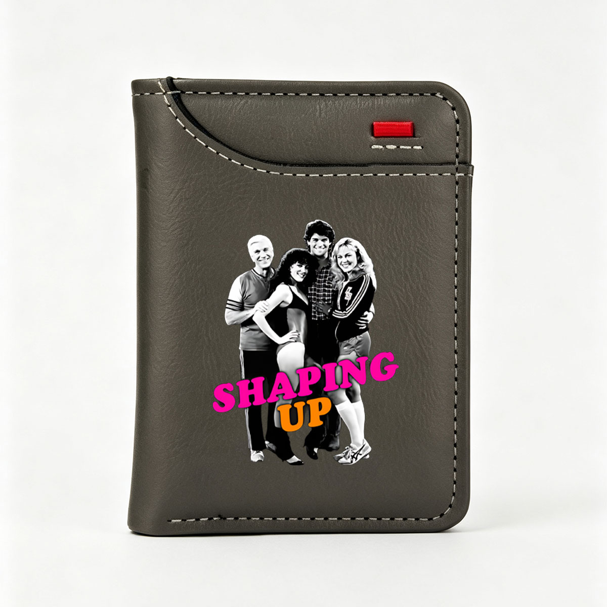 Shaping Up: Jane Fonda, Richard Simmons, and Cast in 80s Fitness Iconic Moments - Vertical Style Wallet