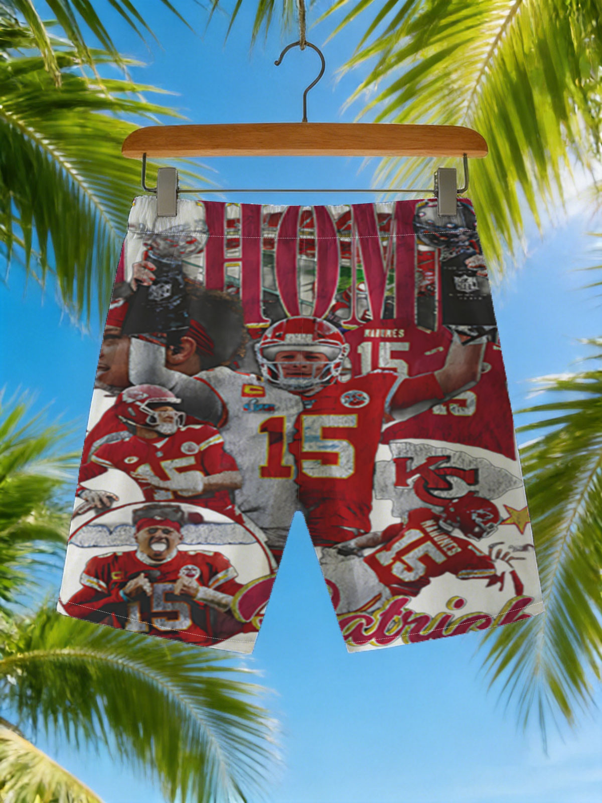 Patrick Mahomes: Kansas City Chiefs Quarterback, Super Bowl Champion, NFL Star -  Beach shorts