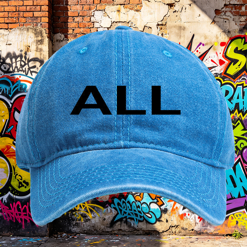 Unisex Classic Washed Cotton Hat with 