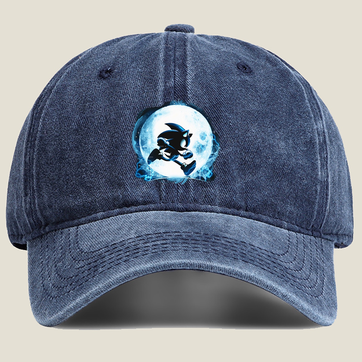 Sonic the Hedgehog: Shadow in Moonlight - Washed Denim - Baseball Cap