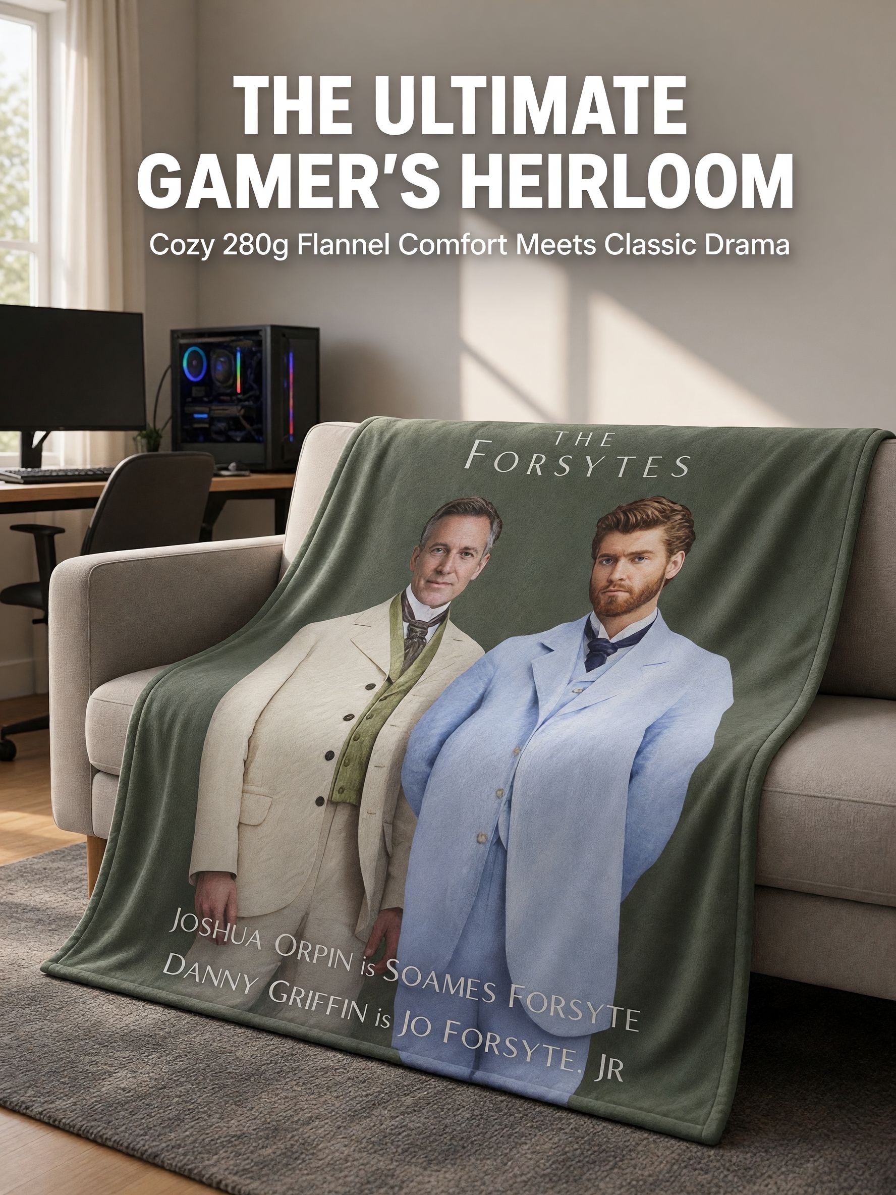 Custom Photo Flannel Blanket Personalized Face Portrait Ultra Soft Skin Friendly Fleece Throw Ideal Cozy Gift