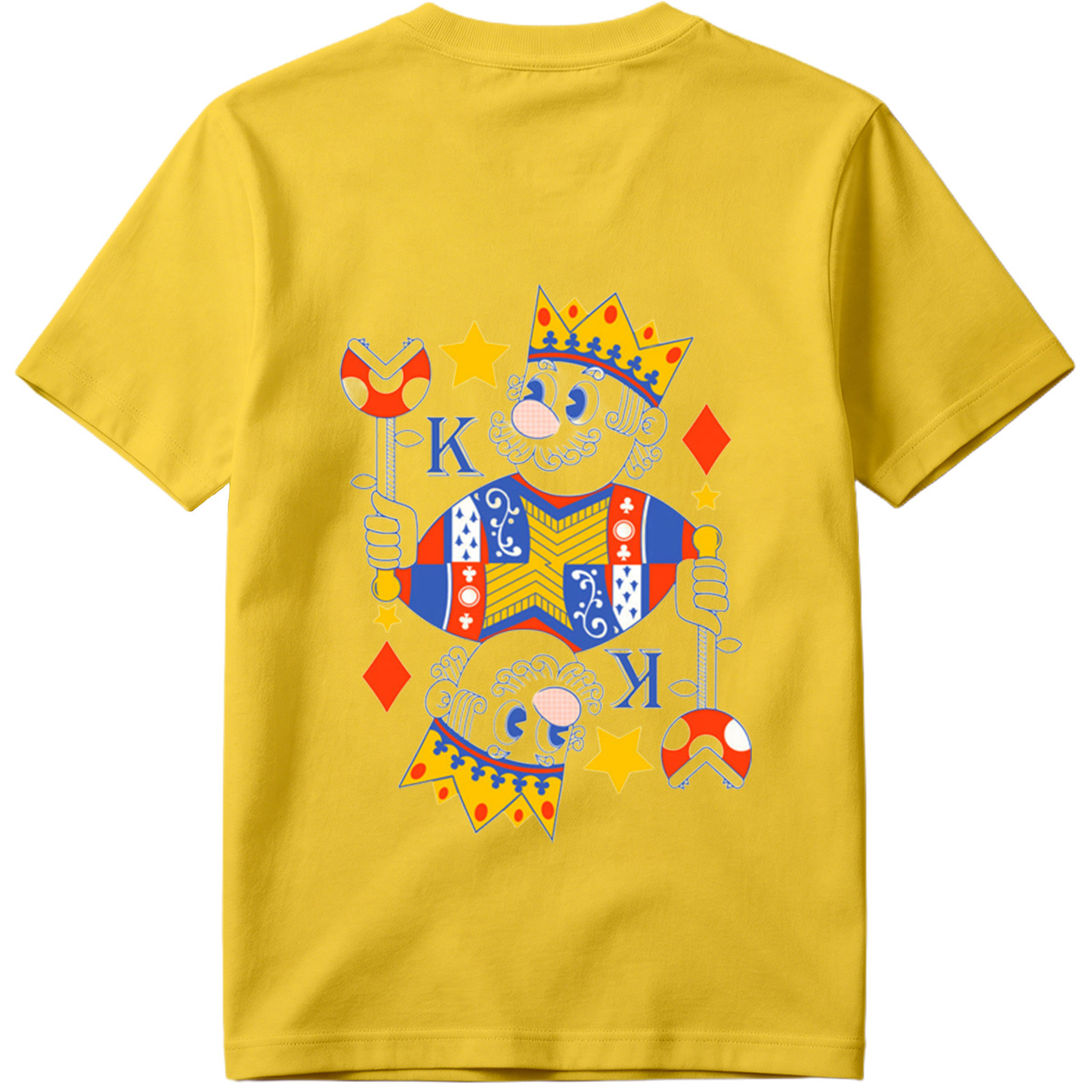 King of Diamonds Playing Card Character - Tee
