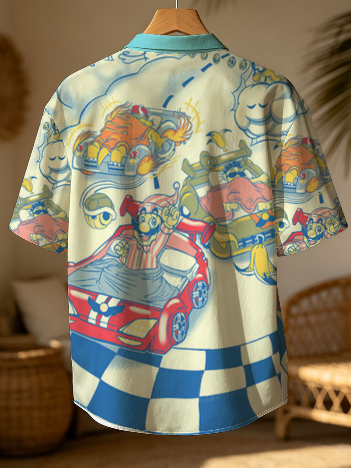 Mario Kart Dream Race: Mario, Bowser, and Koopa Troopa in a Cloudy Sky Sprint -  Shirt