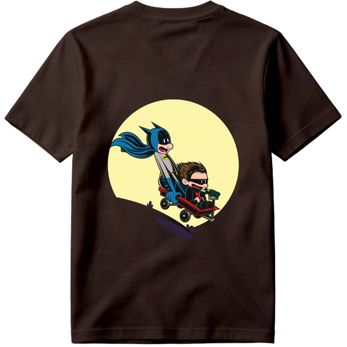 Batman and Robin in a Red Wagon - Tee