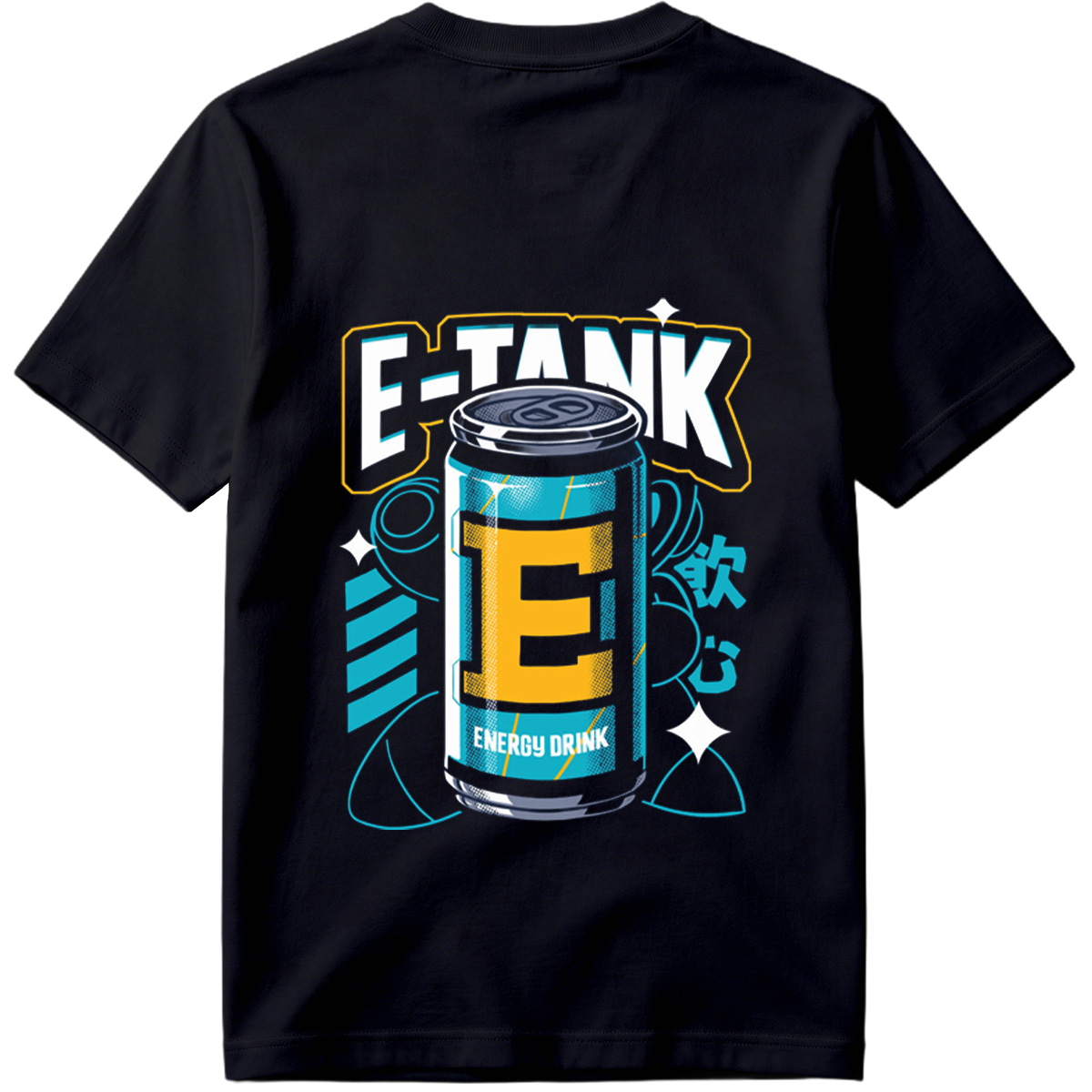 E-Tank Energy Drink Can Design - Tee