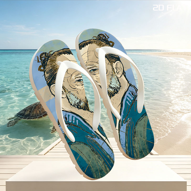 Tilda Swinton as a Wise Elder in a Fantasy Portrait -  flip-flops