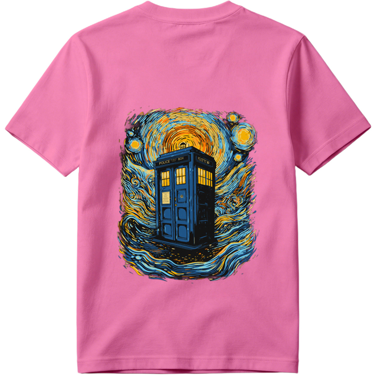 TARDIS in Starry Night - Tee
