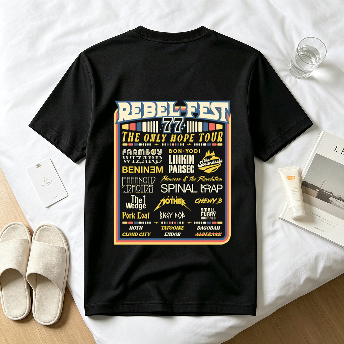 Rebel-Fest 77: The Only Hope Tour Featuring Star Wars Characters and Bands - Tee