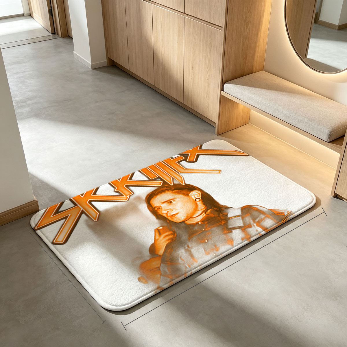 Skrillex: Electric Guitar Performance - Flannel floor mat