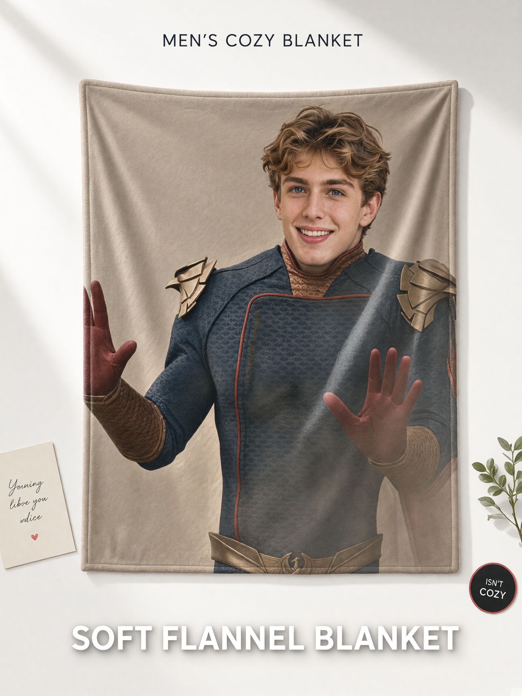 Custom Photo Flannel Blanket Personalized Face Portrait Throw Soft Warm Anti Pilling Bed Couch Fleece Gift