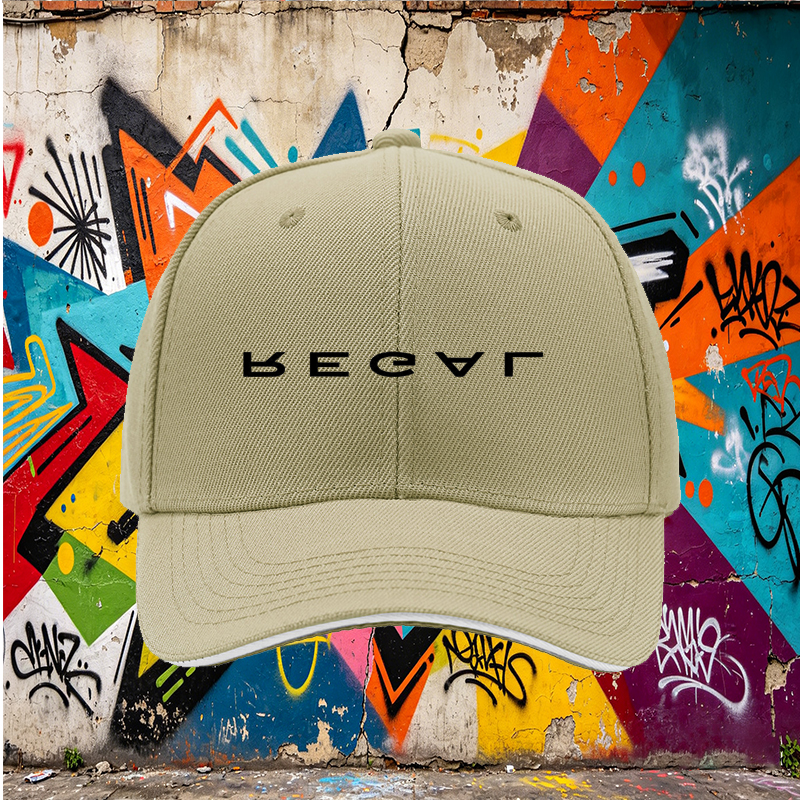 Unisex Classic Sandwich Hat with Regal Logo Print - Perfect for Outdoor Activities, Casual Wear, and Daily Use - Ideal for Adults Seeking Stylish and Comfortable Headwear
