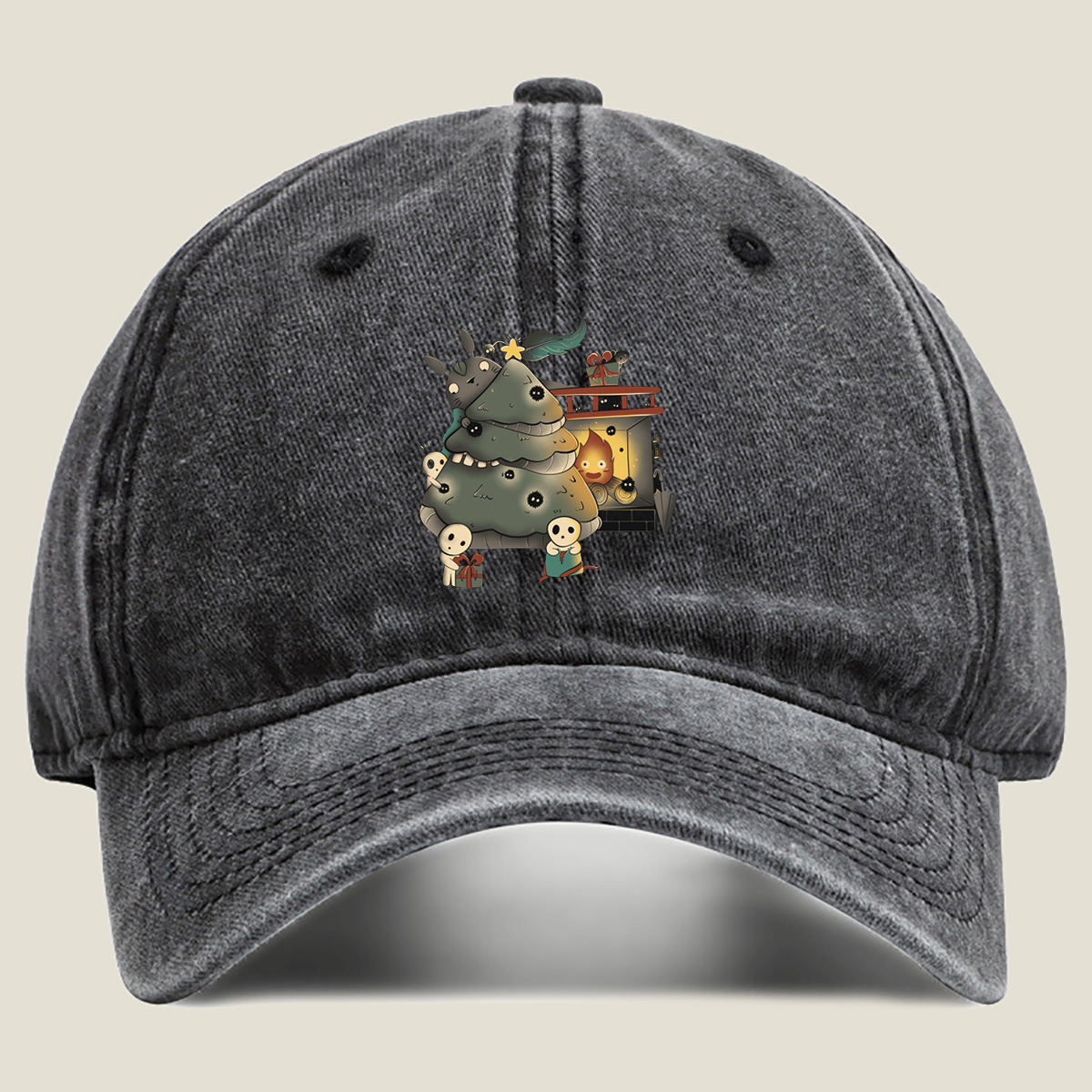 Cuphead: Christmas with the Inkwell Gang - Washed Denim - Baseball Cap