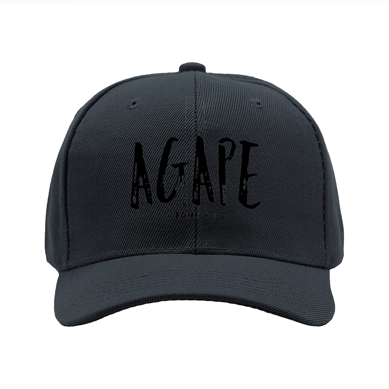 1pc New Baseball Cap AGAPE 1 JOHN 4:8 Print Unisex Adjustable Size Outdoor Casual Wear for Adults and Teens