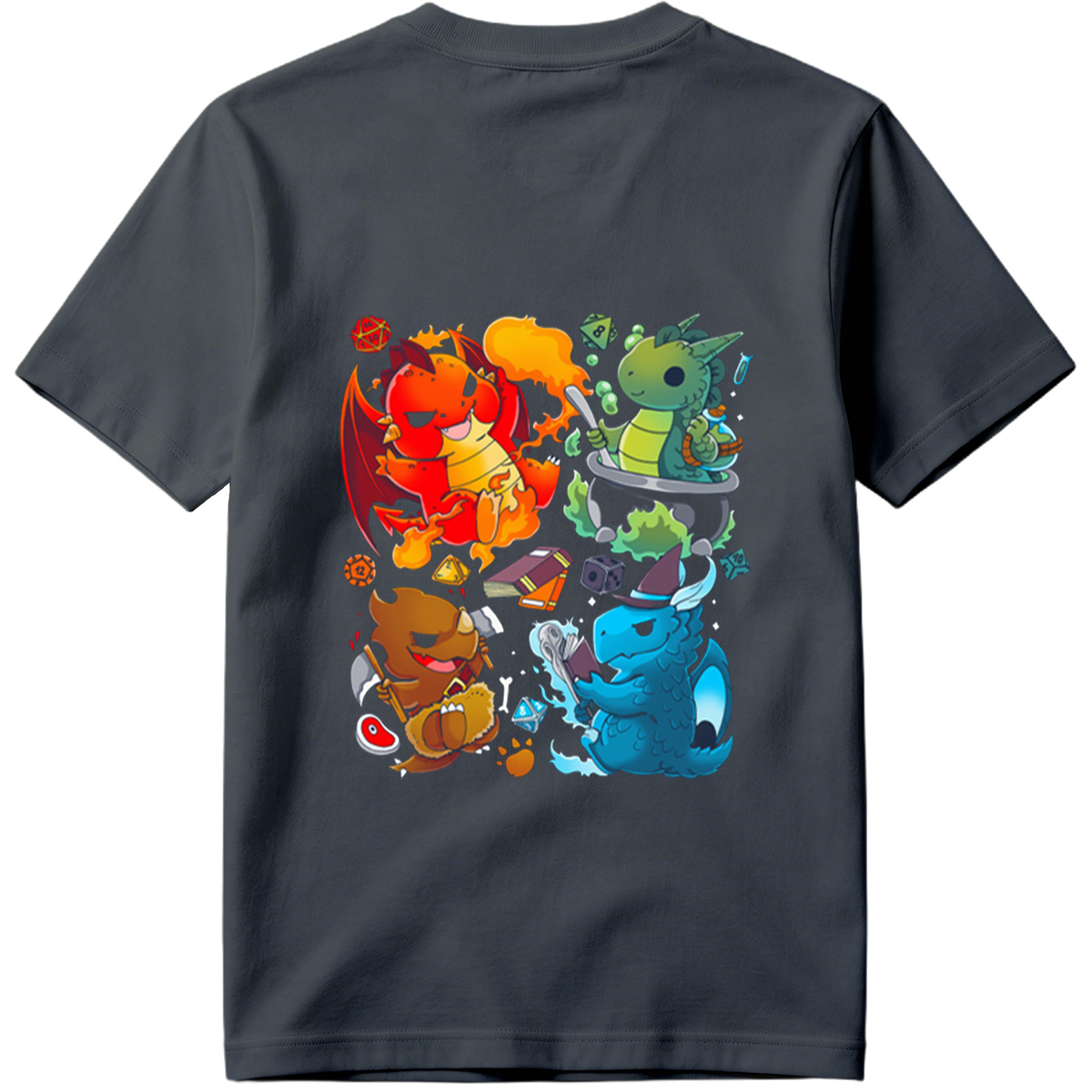 Dragon Quest: Fire, Nature, Earth, and Water Elements - Tee