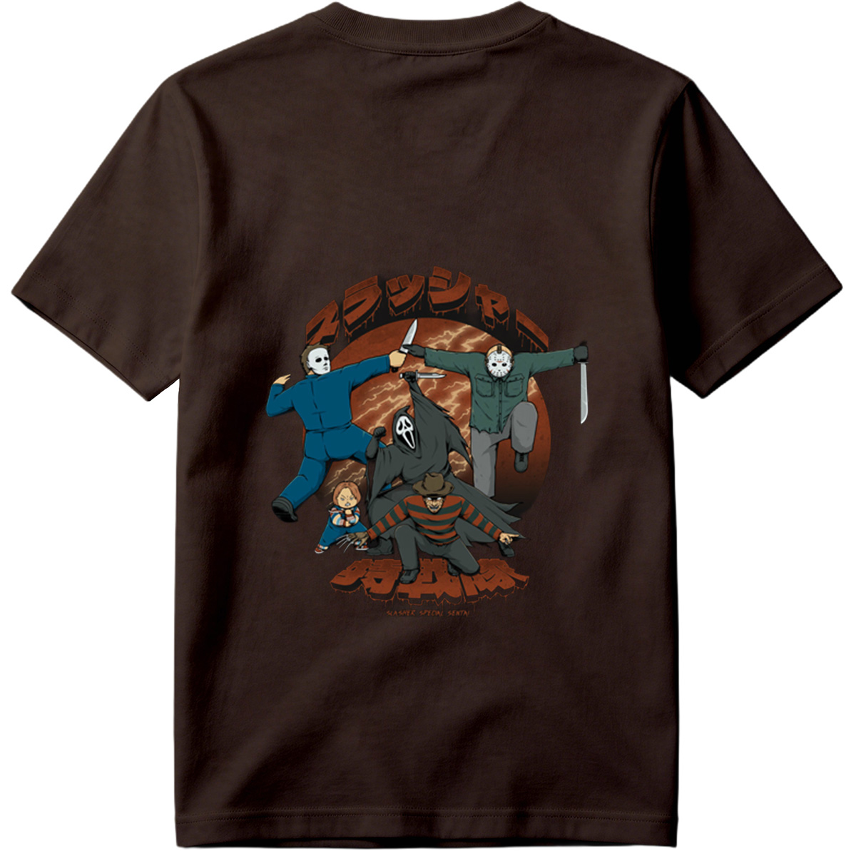 Slasher Special Sentai: Michael, Jason, Ghostface, Chucky, and Tiffany - Tee