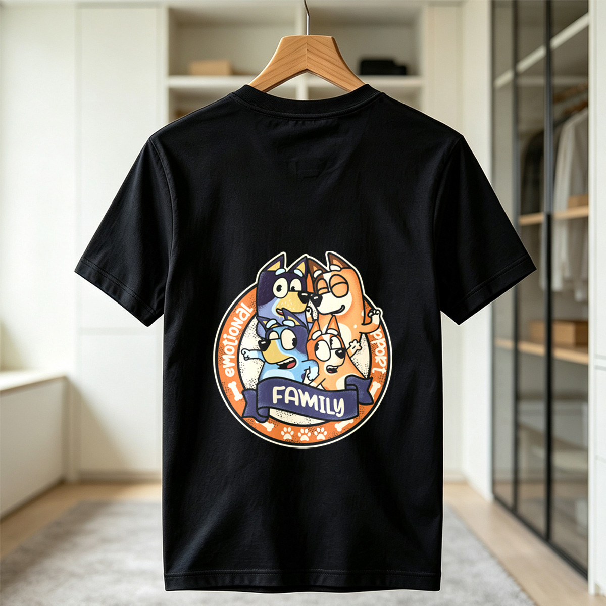 Bluey Family Emotional Support - Tee
