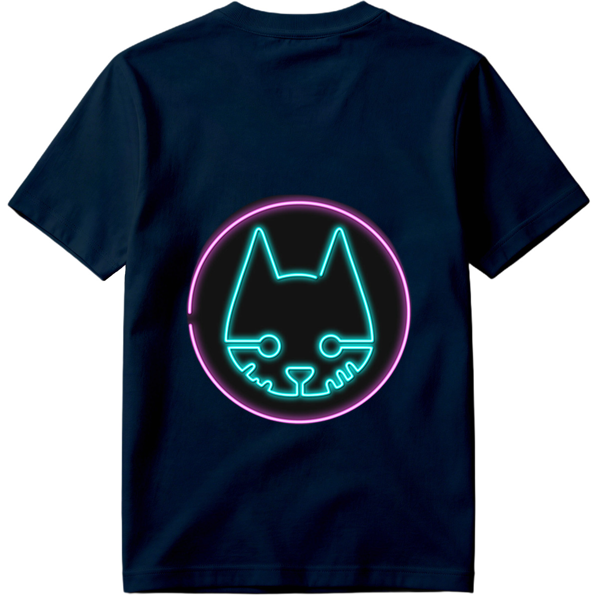 Neon Cat Logo - Tee