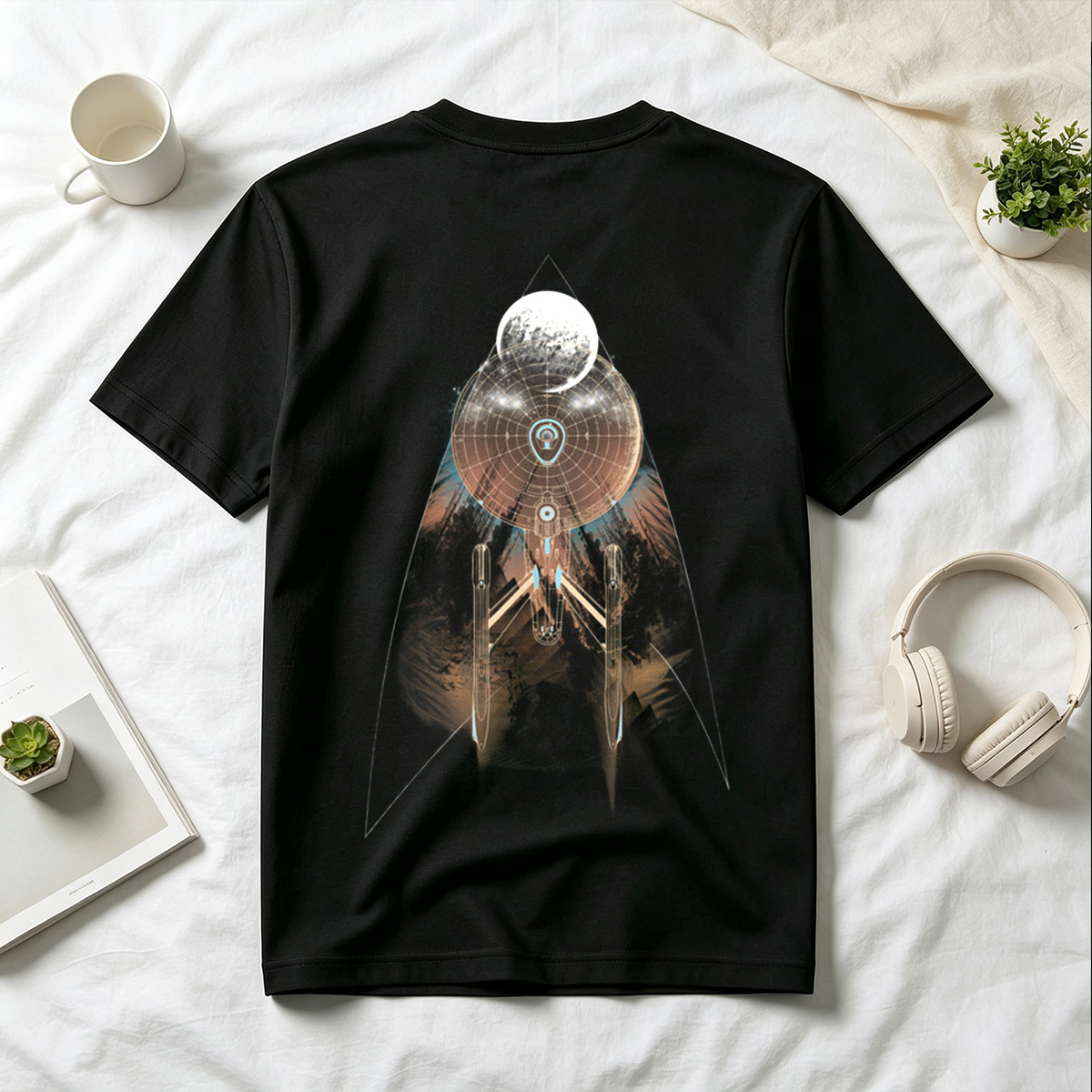 Star Trek: Enterprise and Moon - Tee