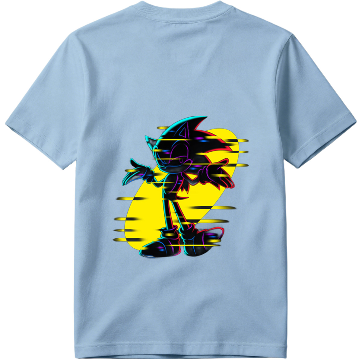 Sonic the Hedgehog: Neon Glitch Art - Tee