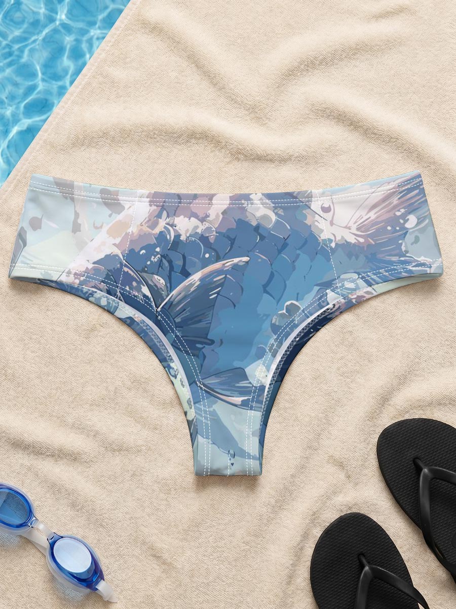 Mystic Fish Leaping Through Sunlit Waters -  Men's swim trunks
