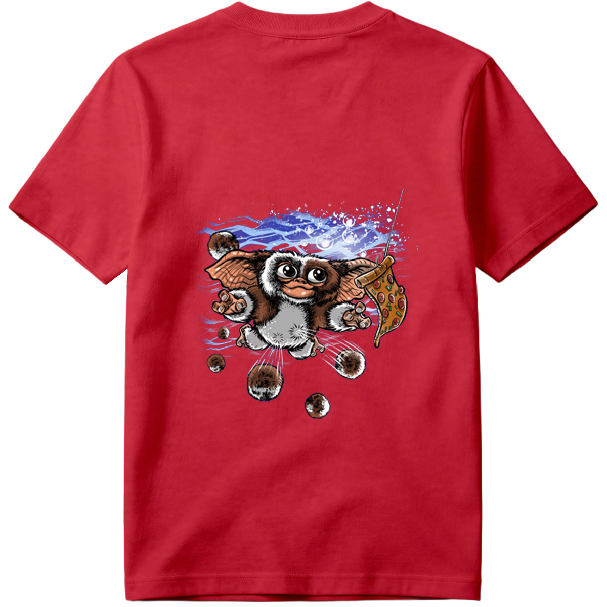Gremlins - Gizmo with Pizza - Tee