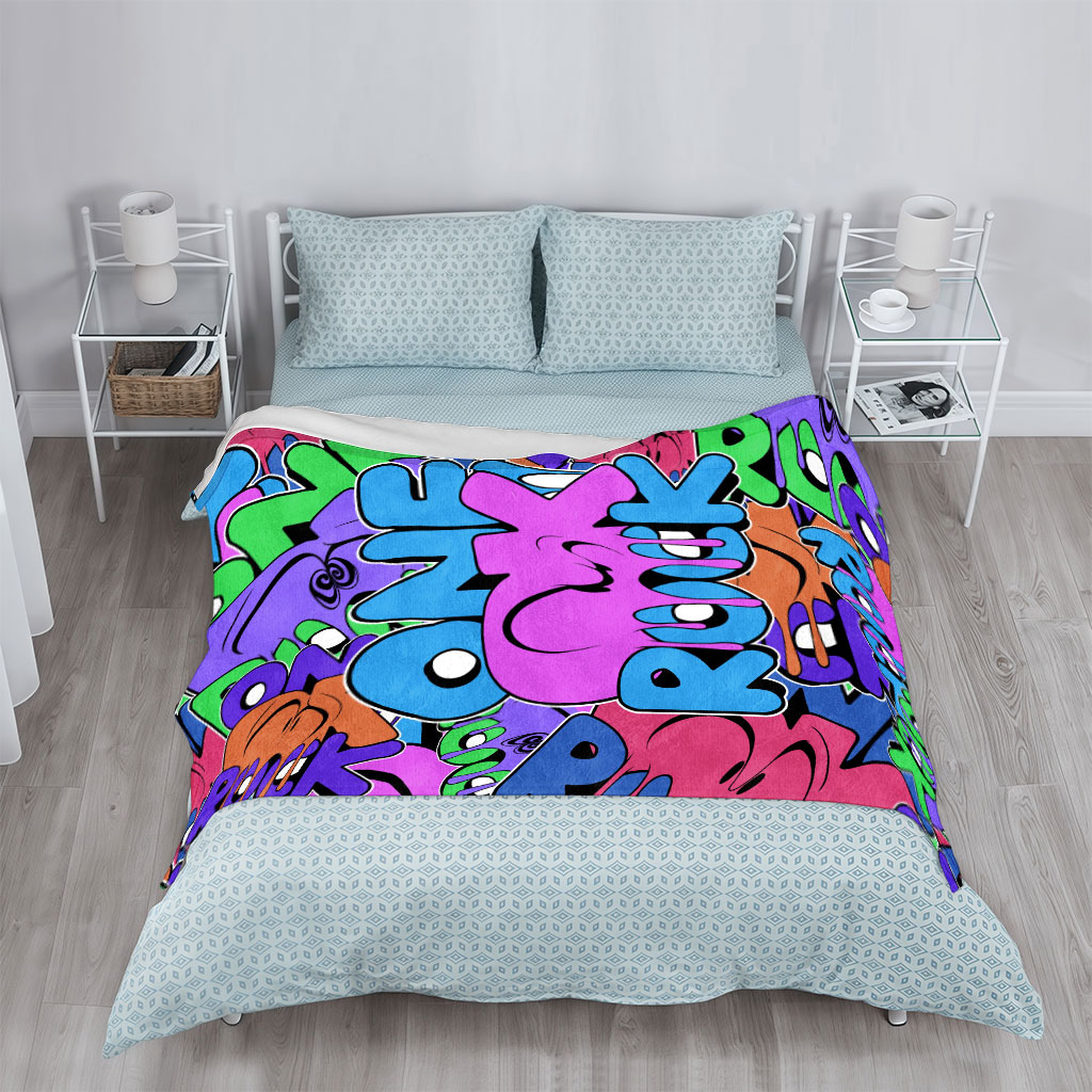 One Ok Rock Concert Graffiti Art Wallpaper - Blankets