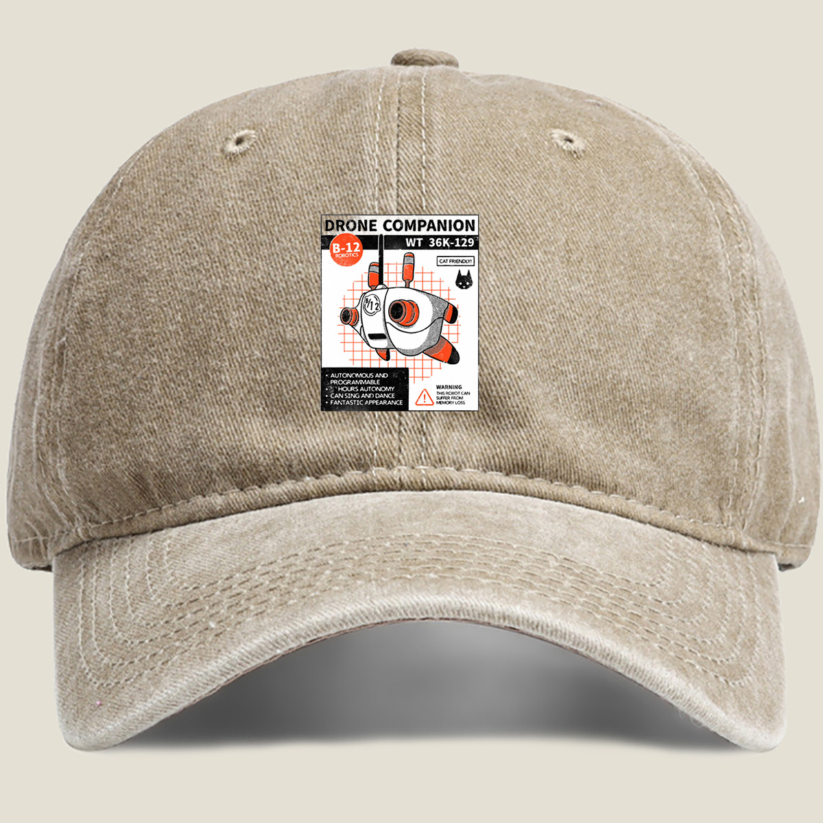 Drone Companion B-12 Robotics WT 36K-129 - Washed Denim - Baseball Cap